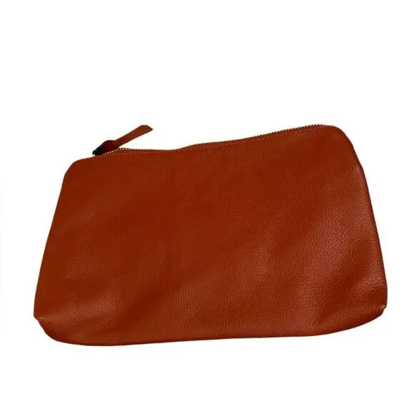 Links & Kings Ladies Clutch Arizona Leather British Tan NWT - Picture 4 of 5